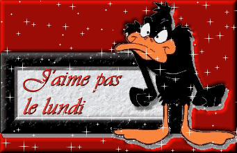 Gif animé Bon lundi Daffy Duck